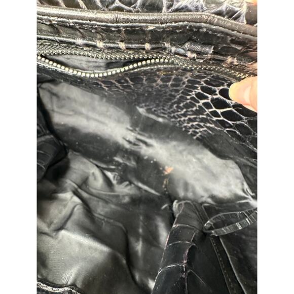 Philip Lim Pashli Crocodile Embossed Leather and Calf Hair Satchel Bag - Picture 3 of 16